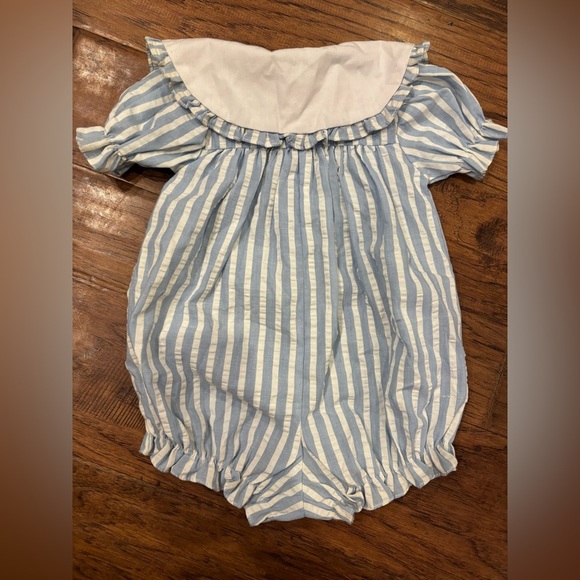 Vintage Carter’s Blue Striped Baby Romper | Size 12M - Picture 6 of 6